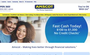 Amscot Financial website