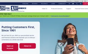First Convenience Bank [FCB] website