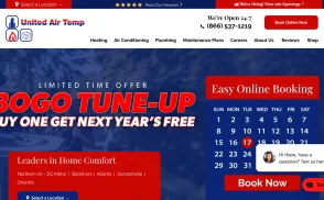United Air Temp Air Conditioning & Heating website
