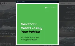 World Car KIA website