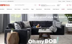 Bob's Discount Furniture website