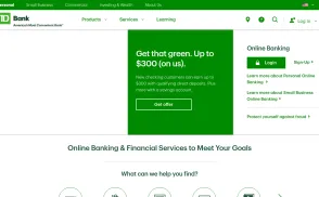 TD Bank website
