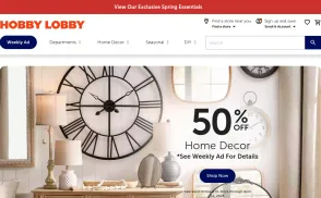 Hobby Lobby Stores website