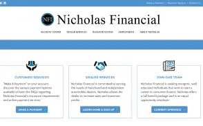 Nicholas Financial website
