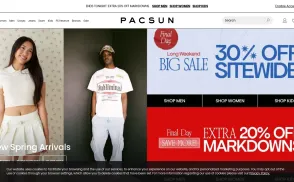 PacSun / Pacific Sunwear of California website