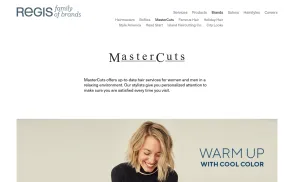 MasterCuts website