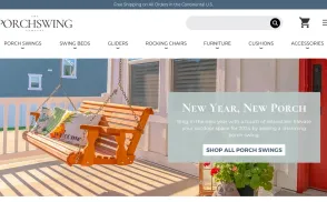 The Porch Swing Company website