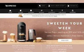 Nespresso website