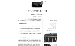 TouchStone Research Group website
