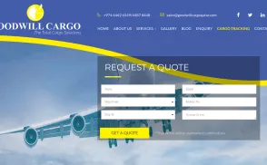 Goodwill Cargo Qatar website