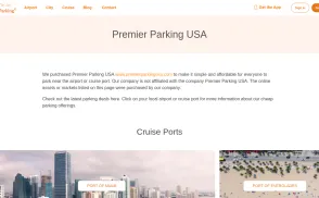 Premier Parking USA website