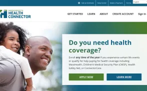 Massachusetts Health Connector website