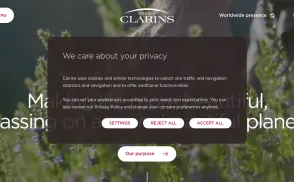Clarins website