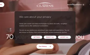 Clarins website