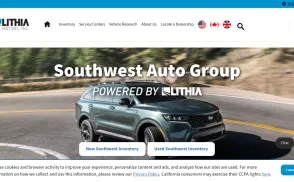 Southwest Kia website