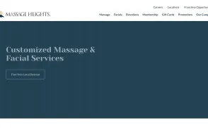 Massage Heights Franchising website