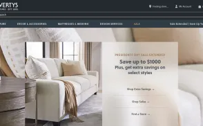 Haverty Furniture Companies website