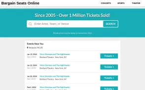 Bargain Seats Online website