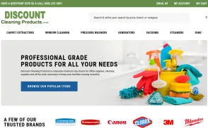 Discount Cleaning Products website