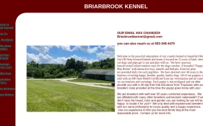 Briarbrook Kennel website