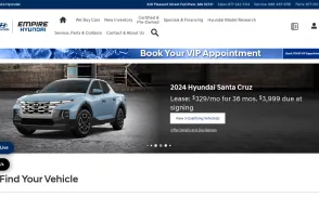 Empire Hyundai website