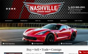 Nashville Speed Shop website