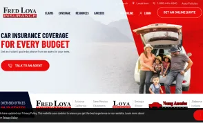 Fred Loya Insurance website