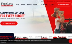 Fred Loya Insurance website