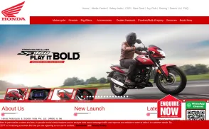 Honda2WheelersIndia.com website