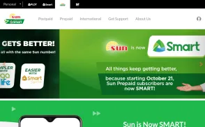 Sun Cellular / Digitel Mobile Philippines website