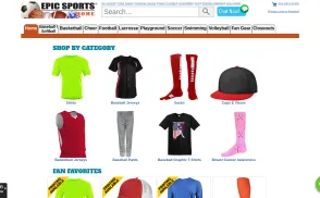 Epic Sports website