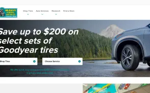Mavis Discount Tire website