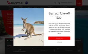 Qantas Airways website