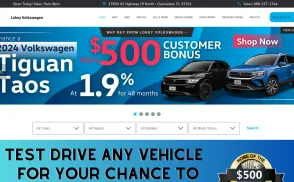 Lokey Volkswagen website