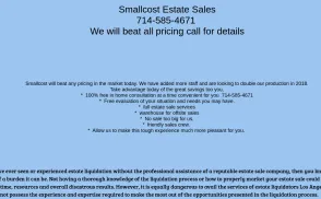 Smallcost Estate Sales website