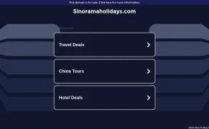 Sinorama Holidays website