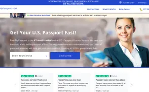 Rush My Passport website