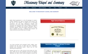 Missionary Chapel And Seminary website