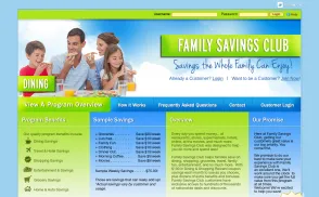 Family Savings Club website