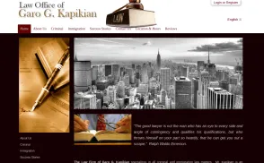 Law Office of Garo G. Kapikian website