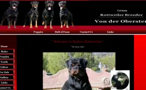 Von Der Obersten Rottweilers website