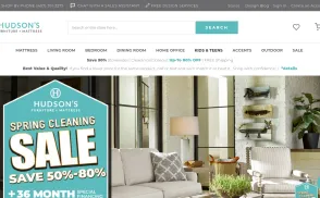 Hudson's Furniture Showroom website