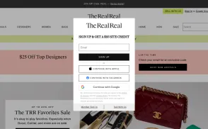 TheRealReal website