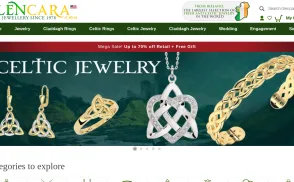 Glencara Irish Jewelry website