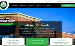 Virginia Tire & Auto website