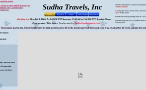 Sudha Travels website