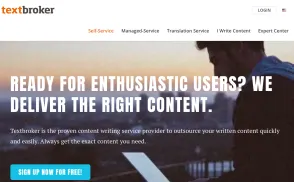 TextBroker International website