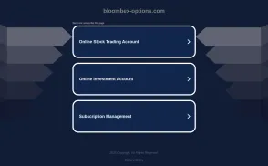 Bloombex Options website