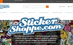 Sticker Shoppe website
