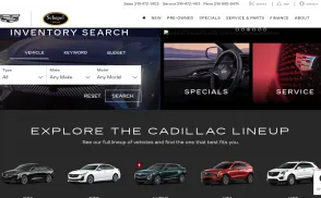 Schepel Cadillac website